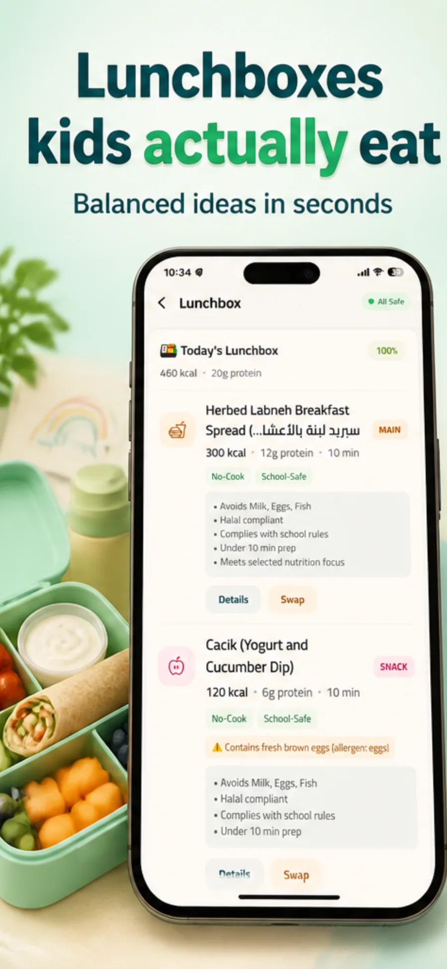 Lunchbox ideas in Kerah — balanced, halal and school-safe